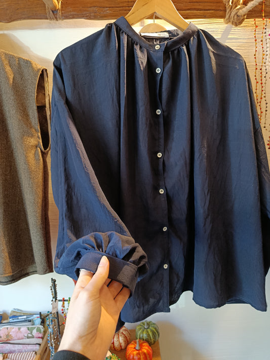 No. 14 Camicia oversize in seta