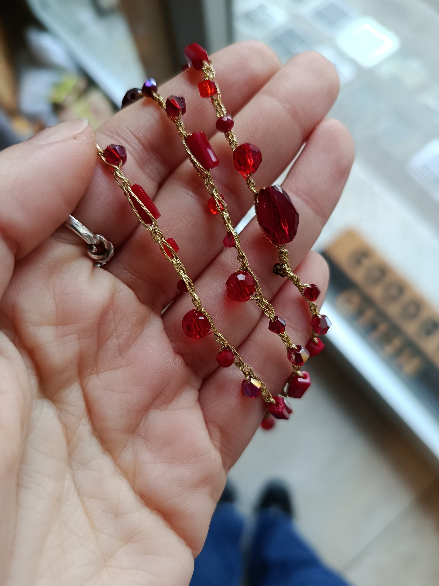 No. 10 collana tessile Christmas