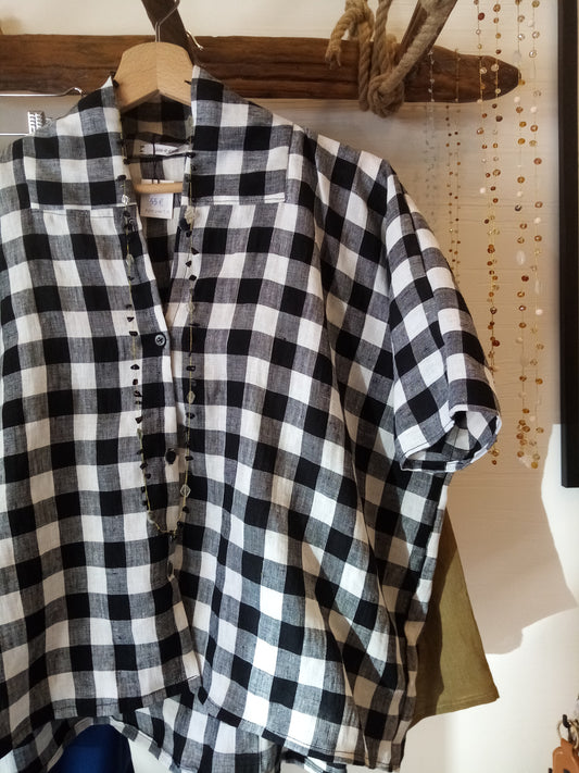 No.15 Blusa oversize in lino