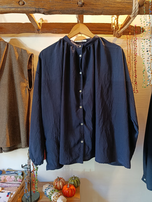No. 14 Camicia oversize in seta