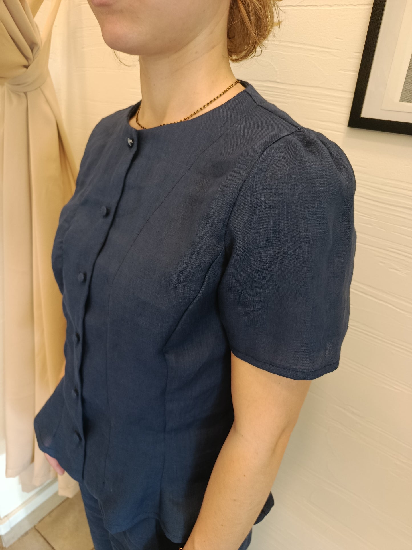 Camicia aderente in lino - signorina
