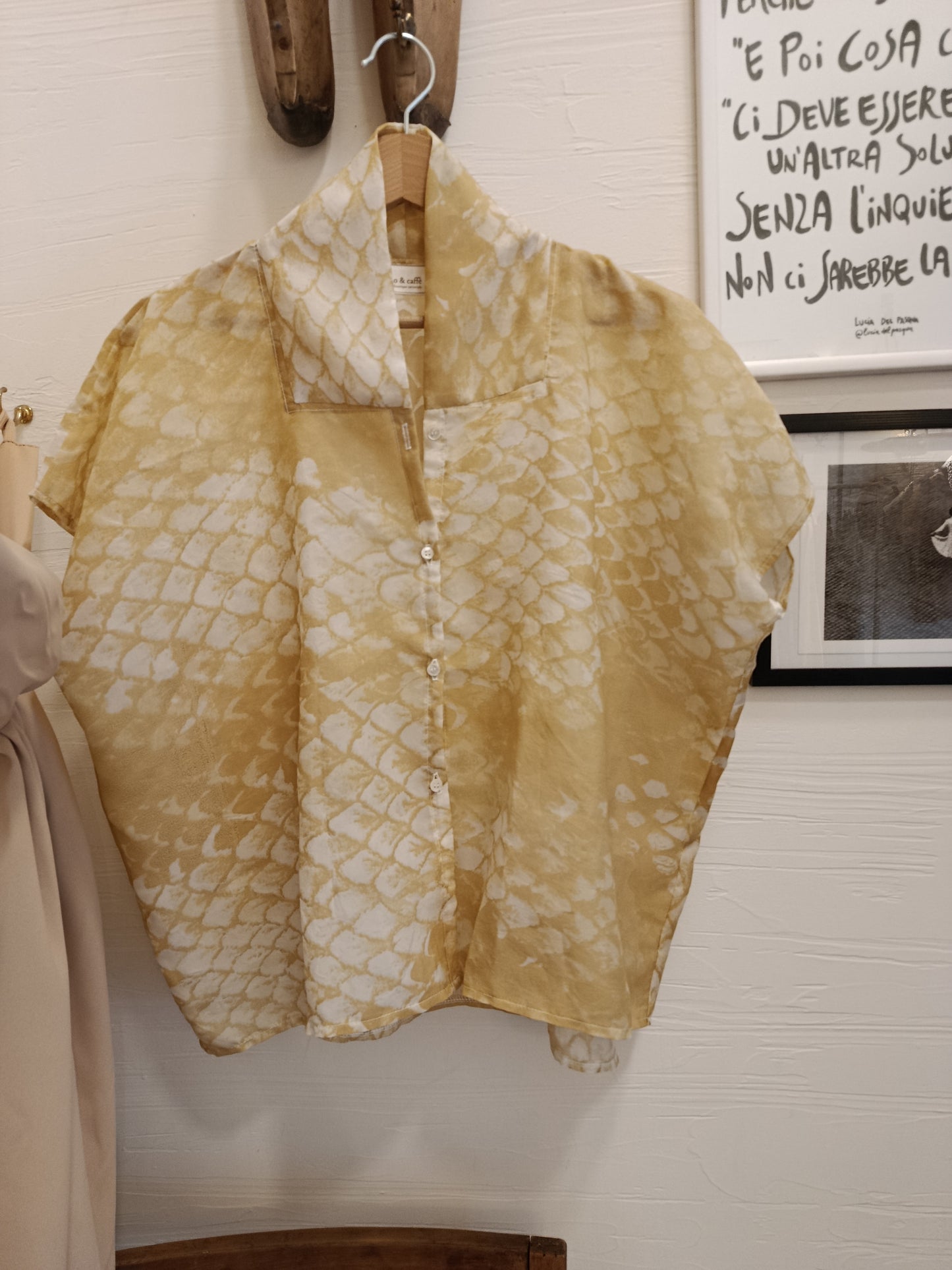 Blusa in seta oversize- Paper
