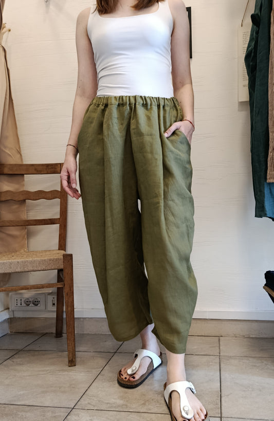 Pantalone samurai in lino