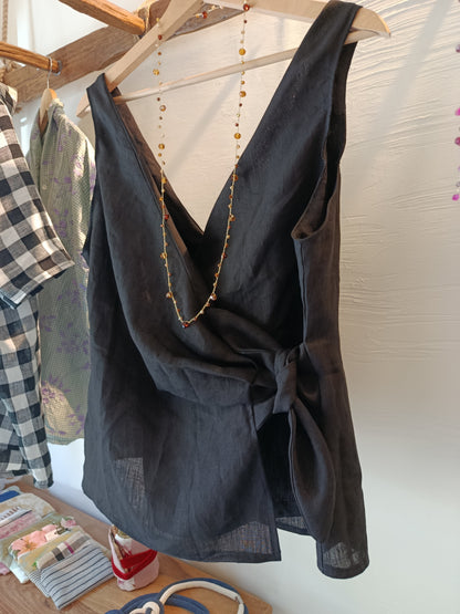Blusa a portafoglio - nodo