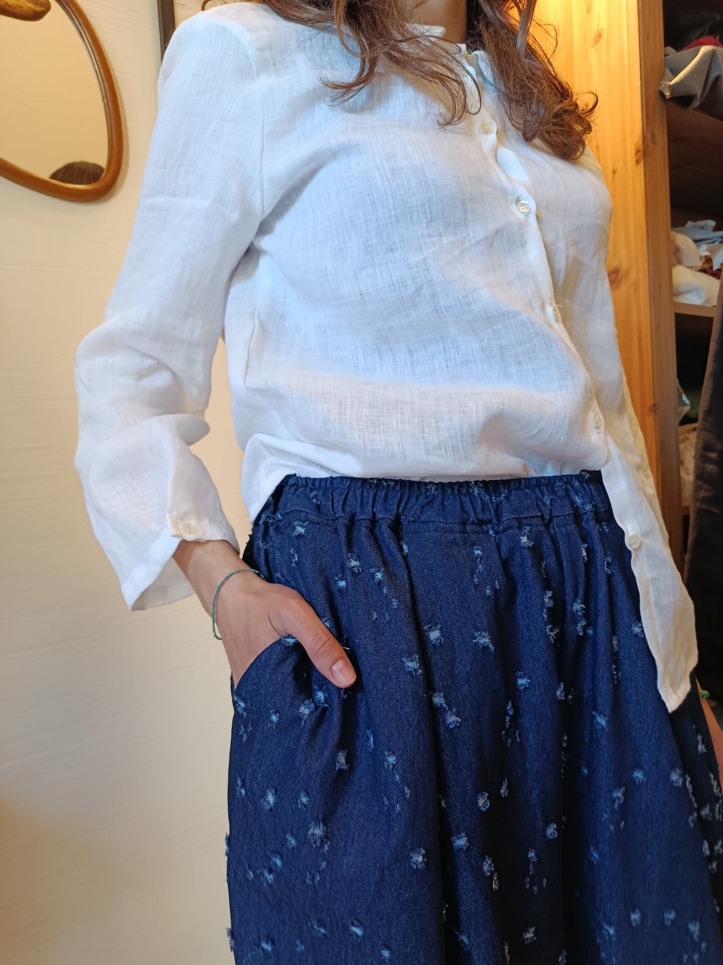 Pantalone samurai jeans operato