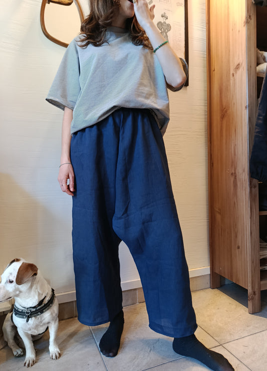 Pantalone slow in lino
