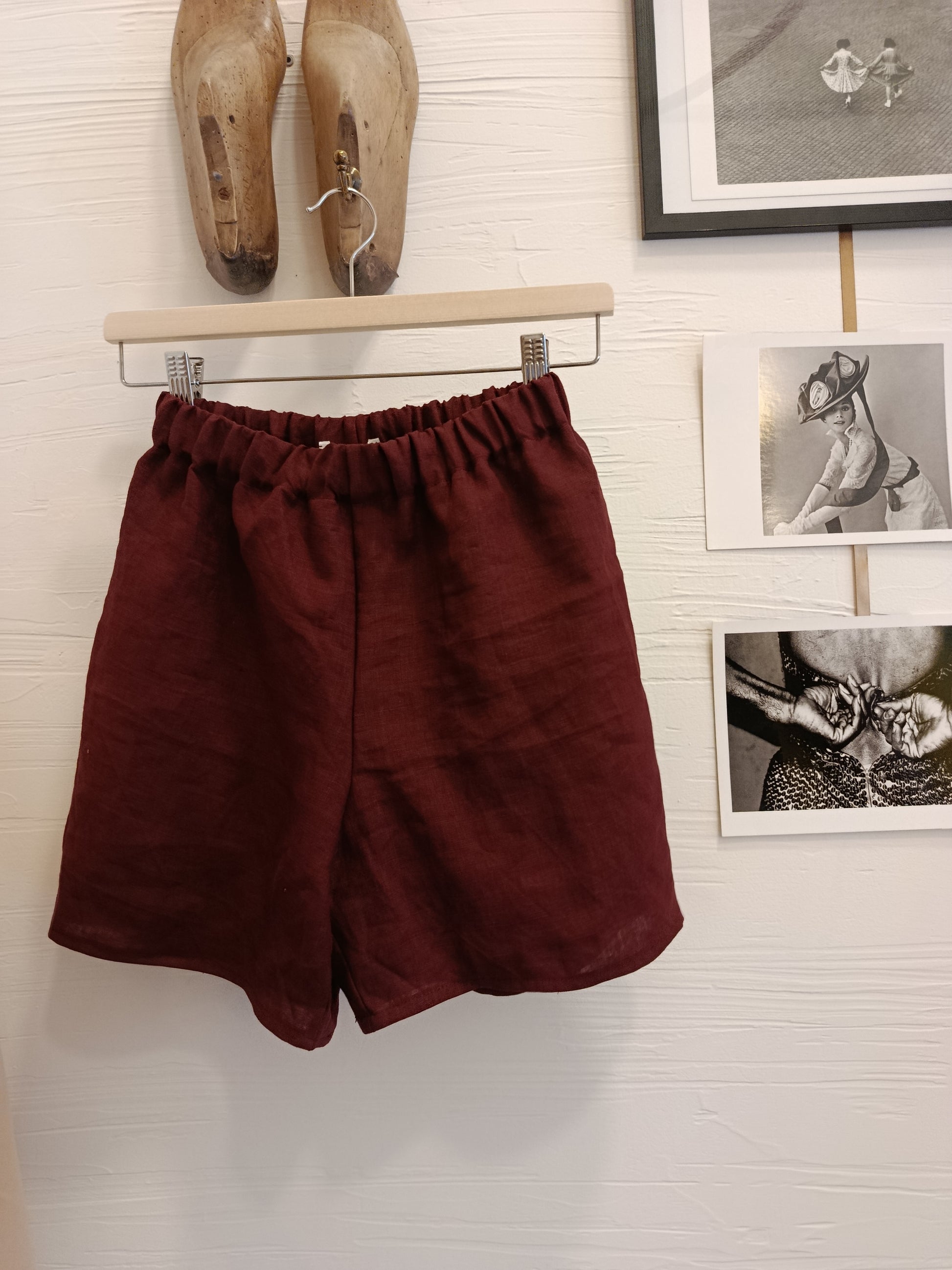 pantaloncini in lino donna su misura