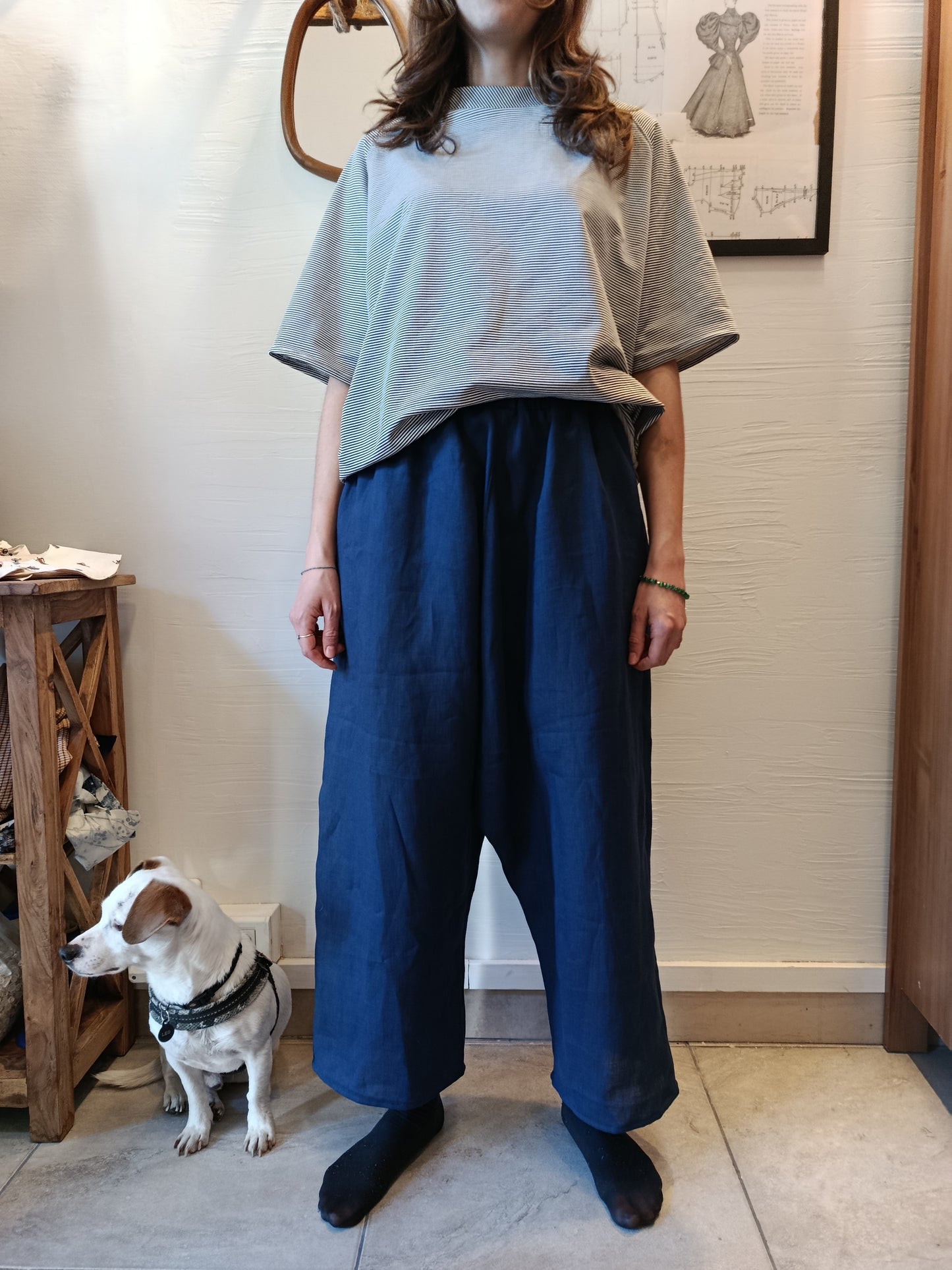 Pantalone slow in lino