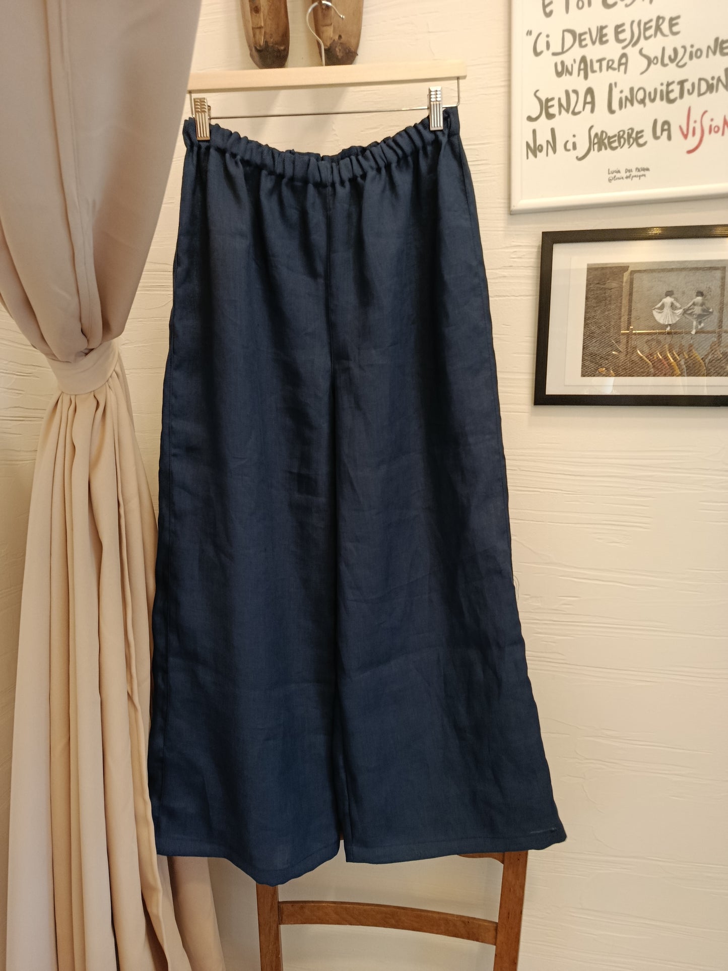 Pantaloni in puro lino su misura- basic