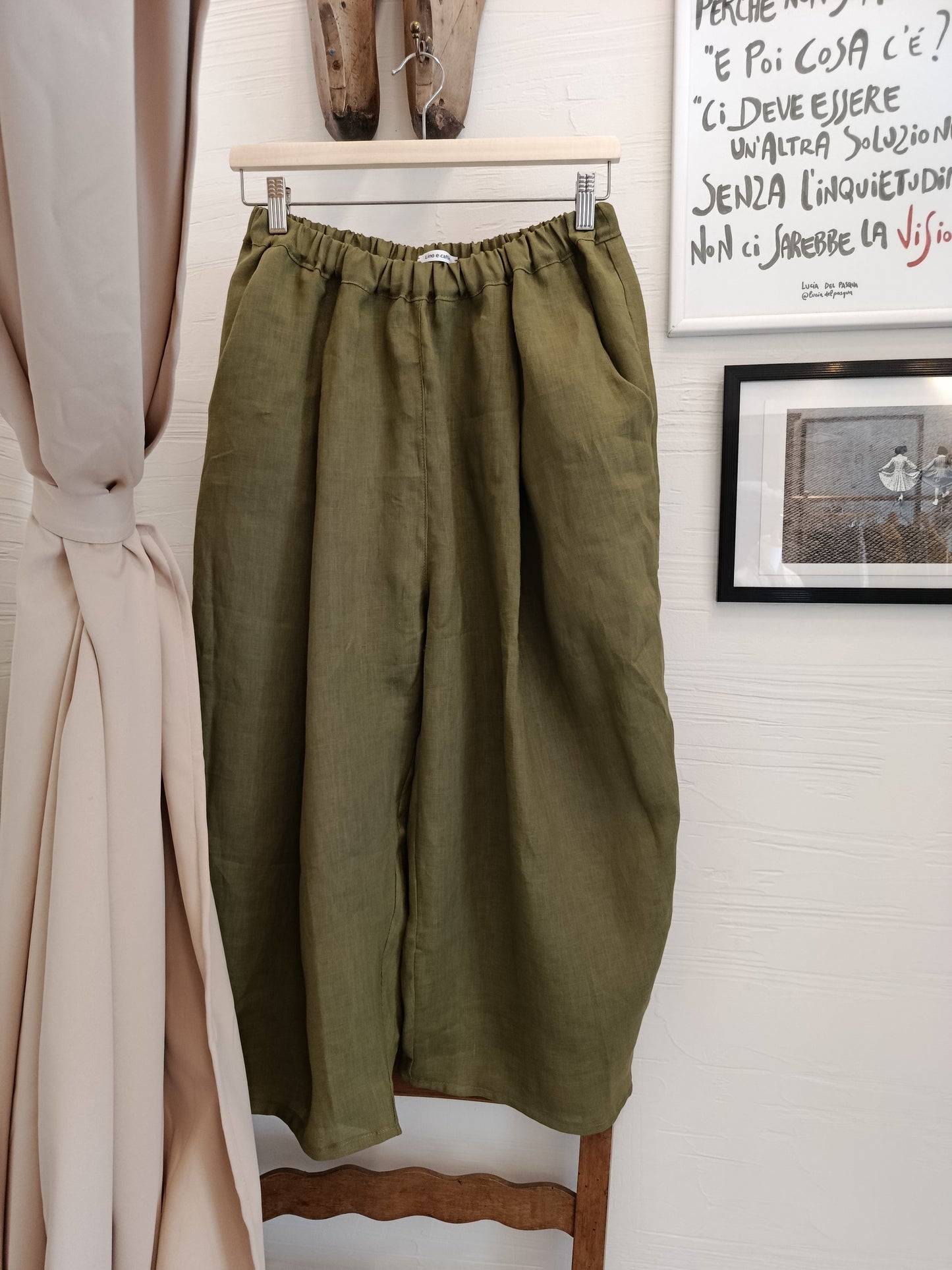 Pantalone samurai in lino
