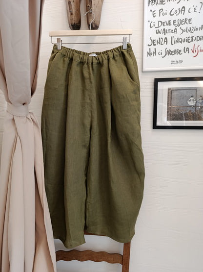 Pantalone samurai in lino