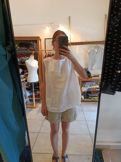 Blusa con tasca- Uovo