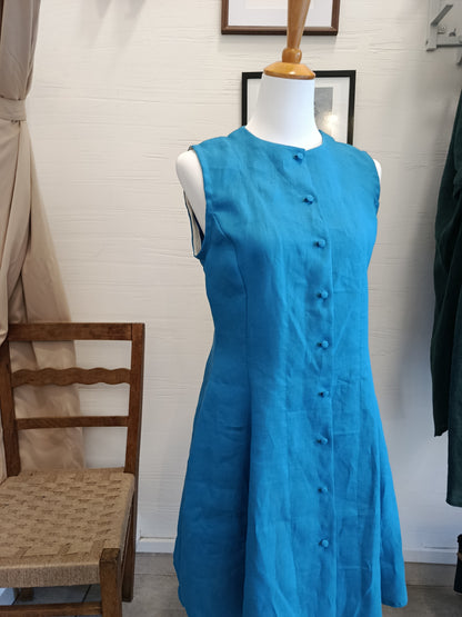 Vestito smanicato in lino - Signorina