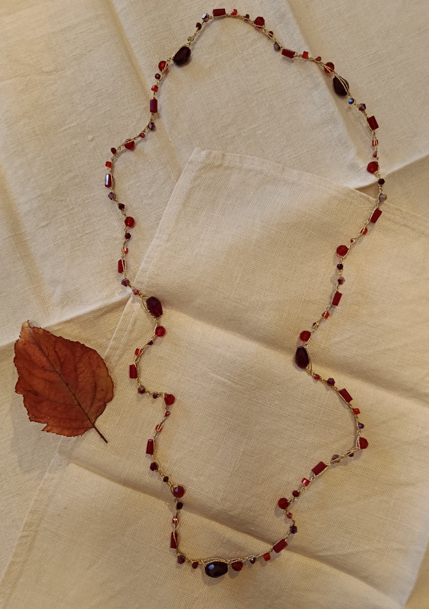 No. 10 collana tessile Christmas