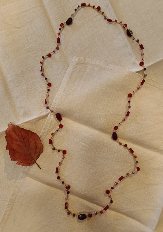 No. 10 collana tessile Christmas