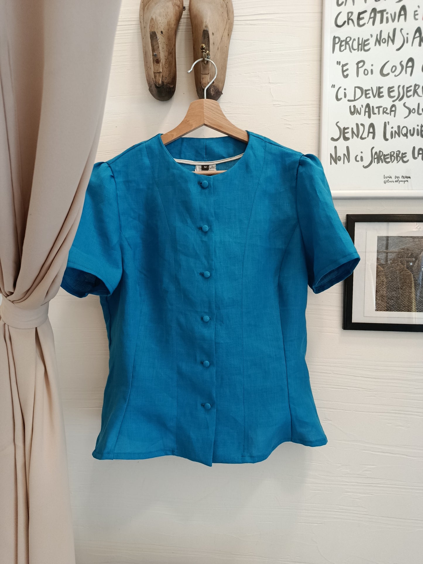 Camicia aderente in lino - signorina