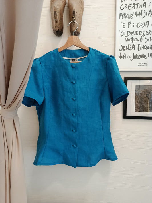 Camicia aderente in lino - signorina